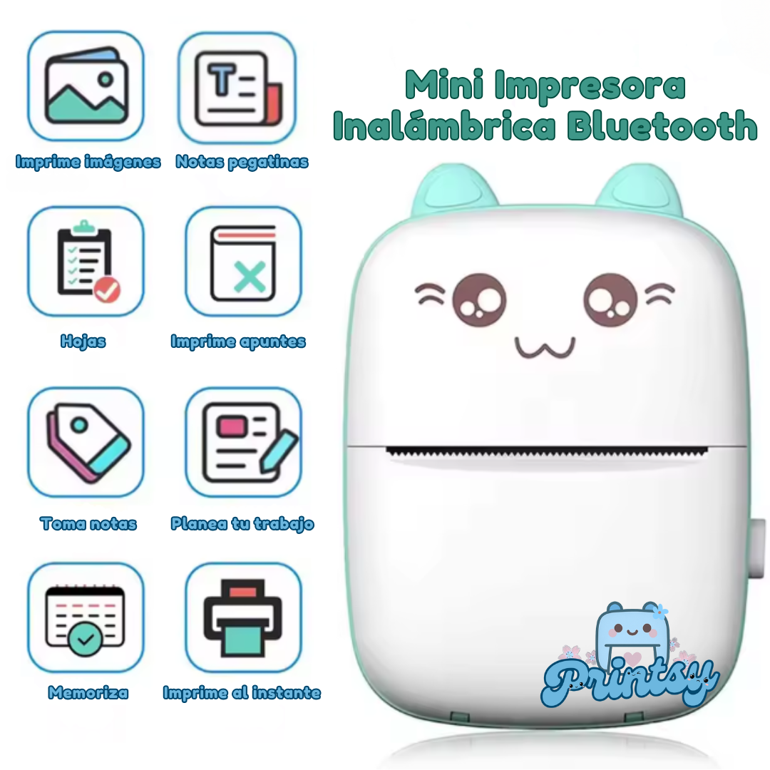 Mini Impresora Bluetooth para Imágenes/Apuntes